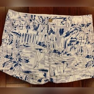 Lily Pulitzer Callahan shorts, size 8, lavender and blue